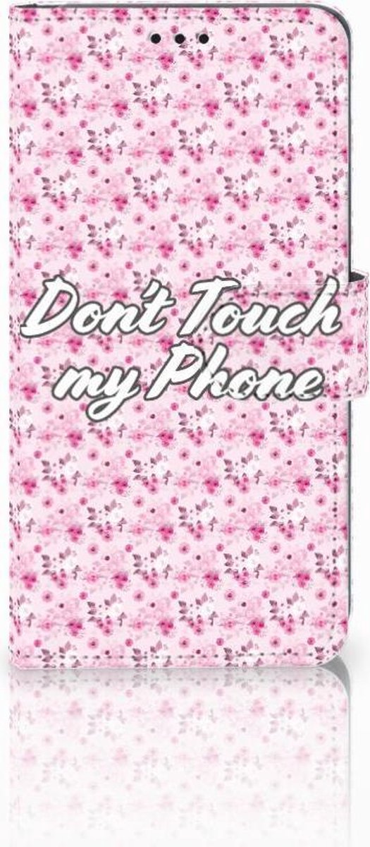 Book Case voor Samsung Galaxy S10 Portemonnee Hoesje Flowers Pink DTMP