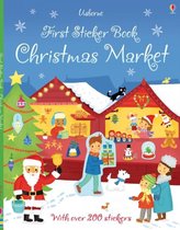 First Sticker Book Christmas Market (First Sticker Books)-James Maclaine,Vicki