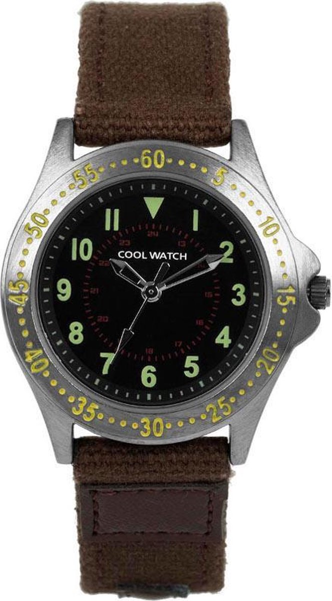 Coolwatch CW.257 - Horloge - Canvas - Bruin - 32 mm