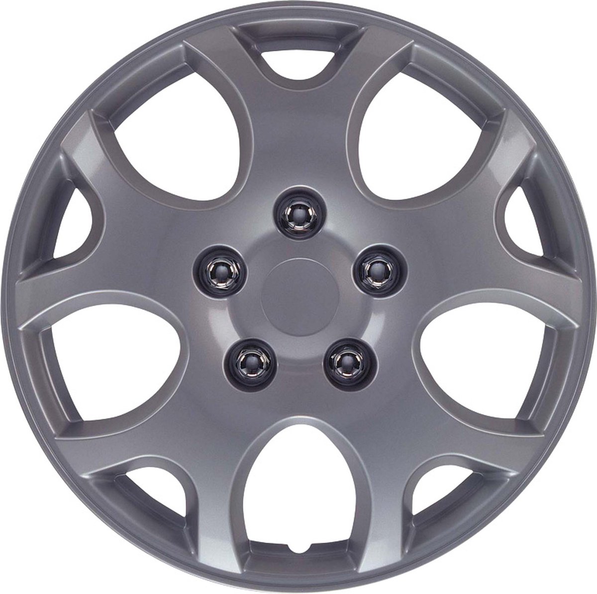 AutoStyle 4-Delige Wieldoppenset Nebraska 15-inch zilver
