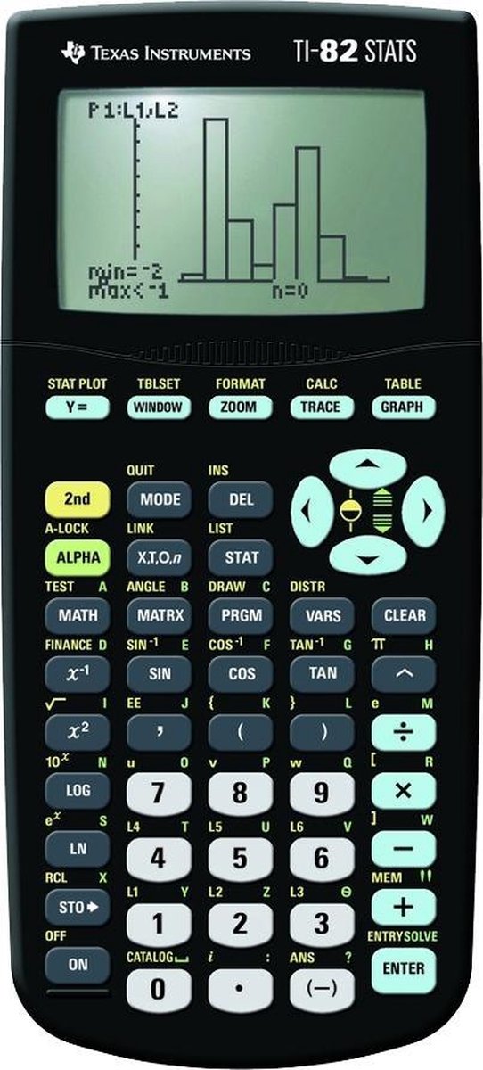 Texas Instruments TI-82 Stats Grafische Rekenmachine - Zwart