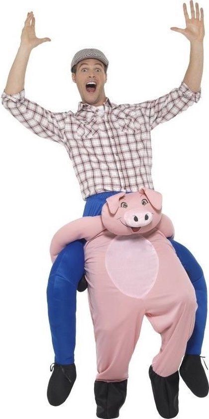 Instap dierenpak kostuum varken voor volwassenen - varkenspak | bol.com