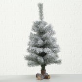 Mini kunstkerstboom 60cm - tafel kerstboompje - besneeuwd 55 tips