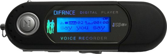 Difrnce MP851 / MP3 speler met USB aansluiting / 4 GB / Licht gewicht /  Oordopjes... | bol.com