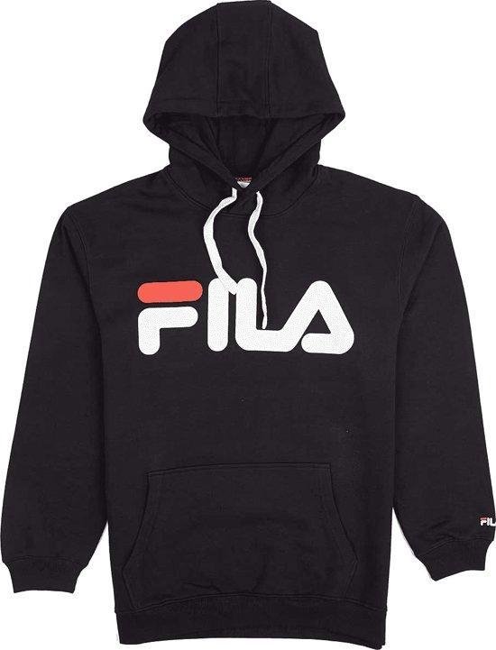 Fila Classic logo Hood Kangaroo Sportwear Unisex - Black | bol.com