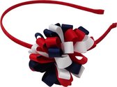 Jessidress Haar Diadeem met Ruffle Haarband  Meisjes Hoofdband - Rood