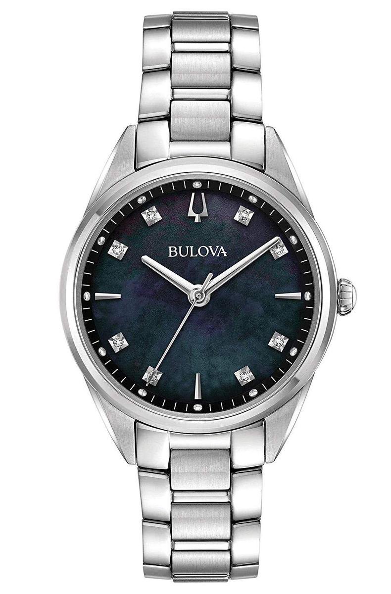 Bulova Diamonds 96P198 Horloge - Staal - Zilverkleurig - Ø 32 mm
