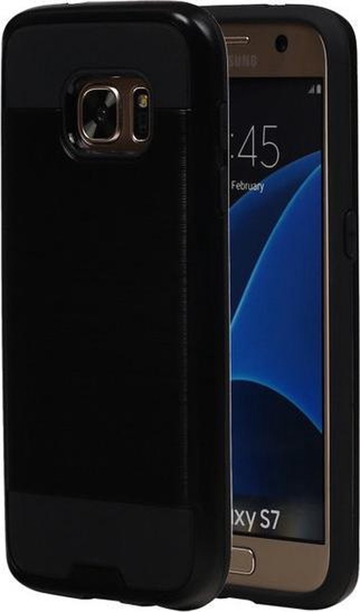 Zwart BestCases Tough Armor TPU back cover hoesje voor Samsung Galaxy S7