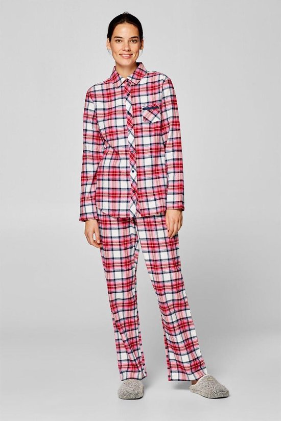 Flanellen pyjama met ruitpatroon Esprit | bol.com