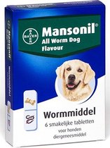Mansonil Hond All Worm Tabletten - 6 ST