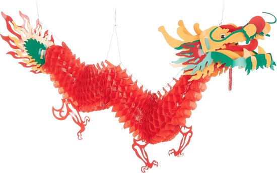 ten tweede Eik knijpen Chinees nieuwjaar draken decoratie - Feestdecoratievoorwerp | bol.com