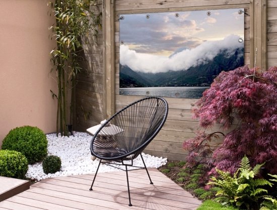 Bay in Montenegro Garden poster 200x100 cm - Toile de jardin / Toile d'extérieur / Peintures d'extérieur (décoration de jardin) XXL / Groot format!