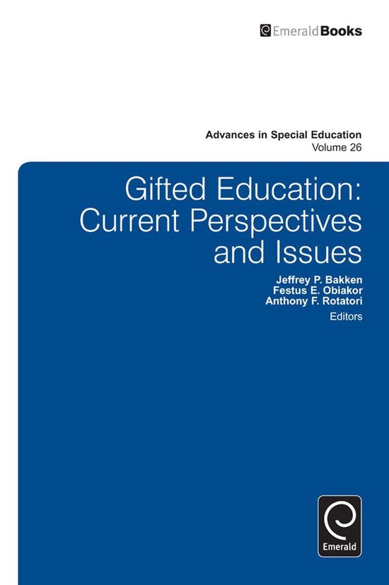 Advances in Special Education 26 - Gifted Education - cover