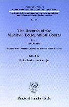The Records of the Medieval Ecclesiastical Courts: Part I