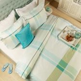 HNL Refined satin Francis - dekbedovertrek - Lits-jumeaux - 240x200/220 - ice blue