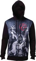 Assassin's Creed - Live By The Creed heren unisex hoodie vest met capuchon zwart - L