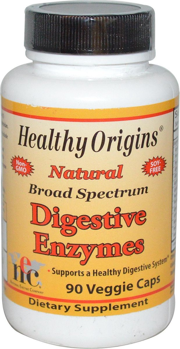 Healthy Origins, Digestive Enzymes, Broad Spectrum, 90 Veggie Caps