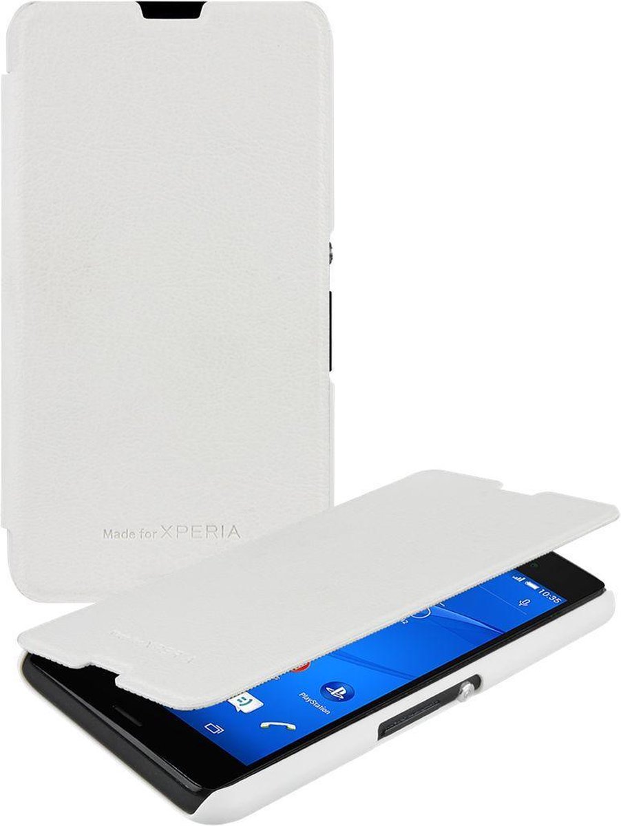 Roxfit Flip Book Case Sony Xperia E4G White
