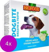 Biofood Snoepje Dogbite Tandverzorging - Hondensnacks - 4 x Naturel 55 stuks