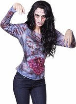 Halloween - Dames shirt met zombie ingewanden 38/40 (M/L)