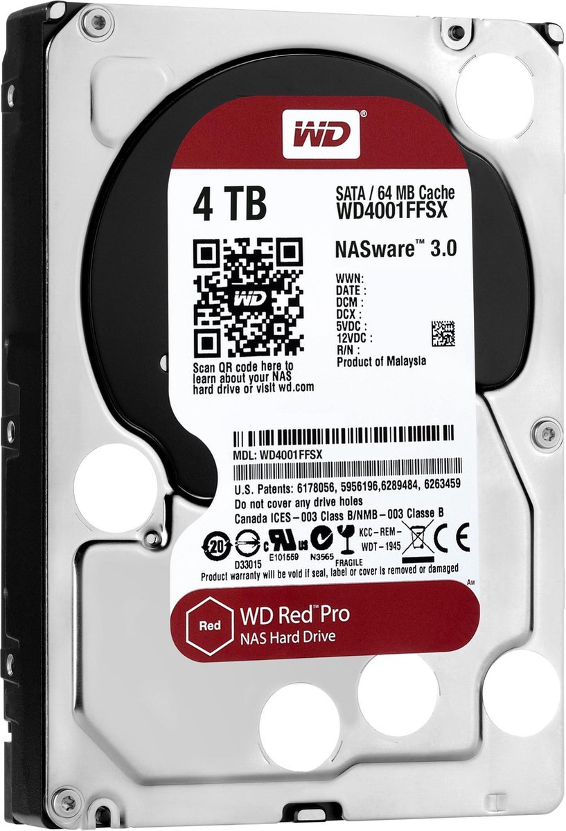 Western Digital WD4001FFSX - Interne harde schijf / 4TB / 3,5 inch
