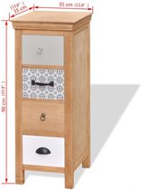 Houten ladekast 35x35x90 cm t / Houten schoenenkast / dressoir kast / gangkast schoenen kast / commode kast / opbergkast