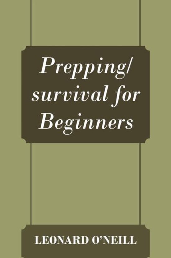 Prepping/survival for Beginners - cover