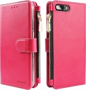 Xssive Wallet Book Case met Ritsvak voor Apple iPhone 6 / iPhone 6S - Book Case - Pink