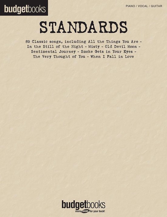 Standards (Songbook) - cover