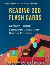 Reading 200 Flash Cards German - Hindi Language Vocabulary Builder For Kids