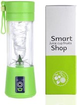 Oplaadbare JetBlender - Portable blender - Draadloos - Verse smoothies - 380 ml - Duurzaam - Healthy - Verse baby-/peuterhapjes - Blender Bottle - Groen - Inclusief Nederlandstalige Smoothier