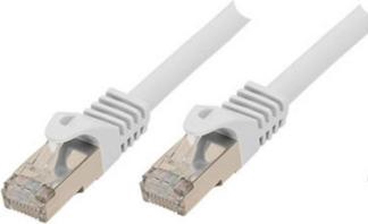 shiverpeaks Cat7, 1m 1m Cat7 SF/UTP (S-FTP) Wit netwerkkabel