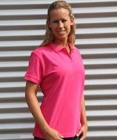 Dames poloshirt fuchsia roze 42 (XL)