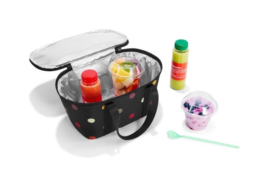 Reisenthel Coolerbag XS koeltas Lunchtas - Maat XS - Polyester met aluminium voering - 4 L - Dots Zwart;Multi Kleur van Merkloos — afbeelding 3