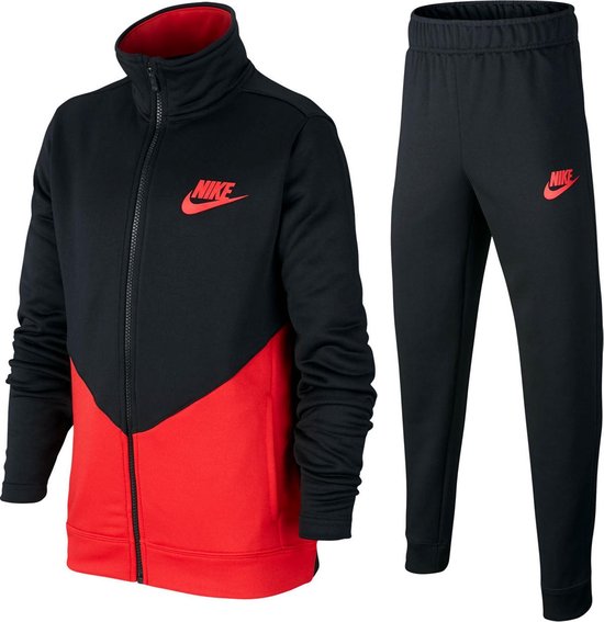 Lastig Ik geloof enkel en alleen Nike Core Futura Trainingspak - Maat 158 - Unisex - Zwart/Rood | bol.com