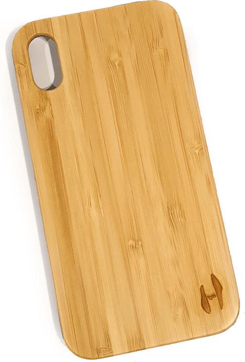 Hoentjen Creatie, Houten telefoonhoesje - hardcase voor iPhone XR Bamboe