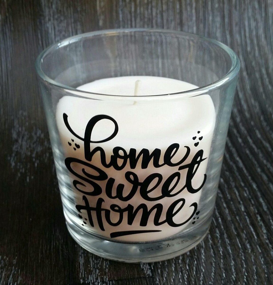 Bougie parfumée Witte (vanille) avec le texte "Home sweet home" | bol.com