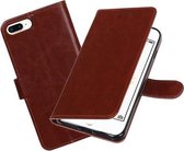 BestCases.nl Bruin Portemonnee booktype hoesje Apple iPhone 7 Plus / 8 Plus