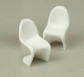 Schulcz Maquettebouw Panton chairs+table 1:50 5st