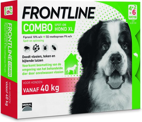 Bol Com Frontline Combo Xl Van 40 Tot 60 Kg Anti Vlooienmiddel En Tekenmiddel Hond 6