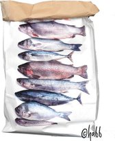 Paperbag - Papieren opbergzak met afbeelding verzameling Vissen