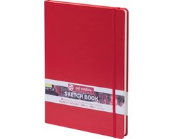 Carnet de croquis Talens Art Creation - rouge - relié - papier blanc
