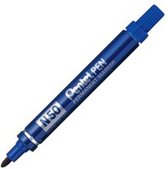 Viltstift Pentel N50 rond blauw 1.5-3mm - 12 stuks