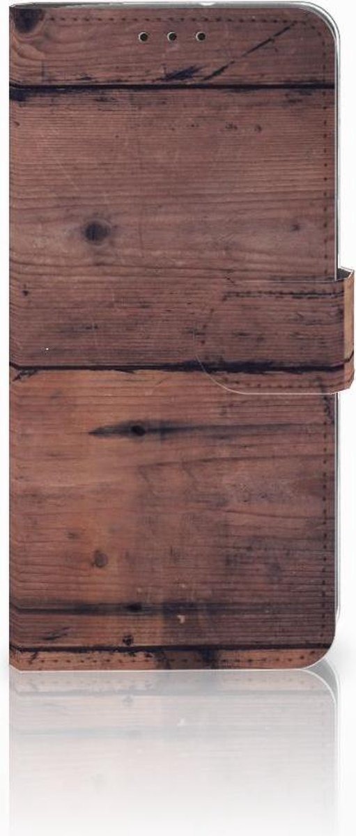 Motorola Moto G7 Power Book Style Case Old Wood