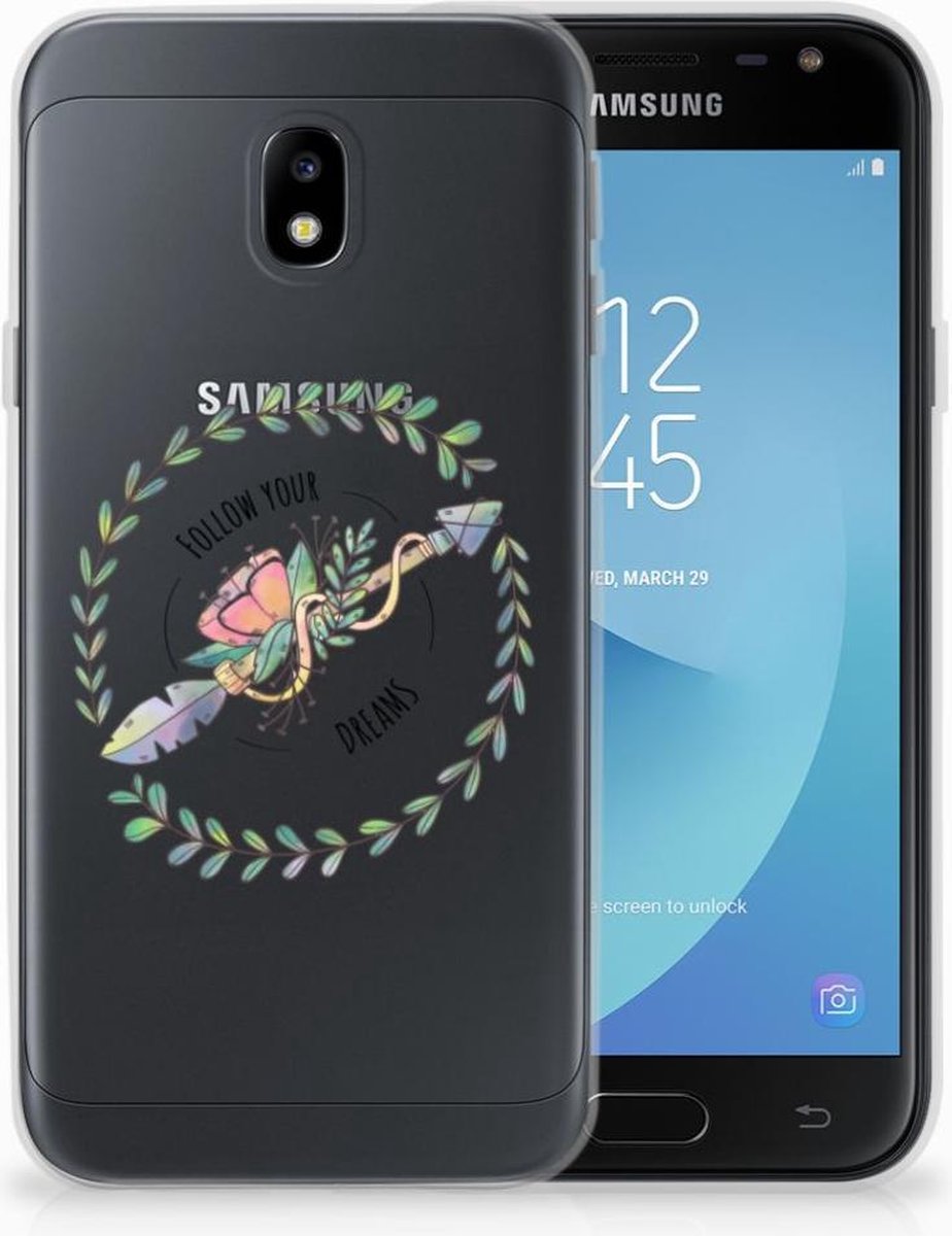 Samsung Galaxy J3 2017 Telefoonhoesje met Naam Boho Dreams