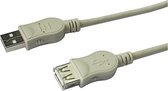 Lineaire PCUSB211C USB-kabel 1,8 m USB 2.0 USB A Beige