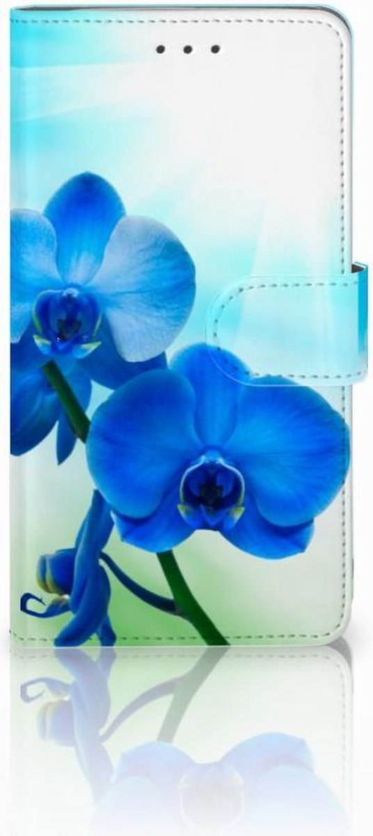Samsung Galaxy J7 2016 Hoesje Orchidee Blauw - Cadeau voor je Moeder