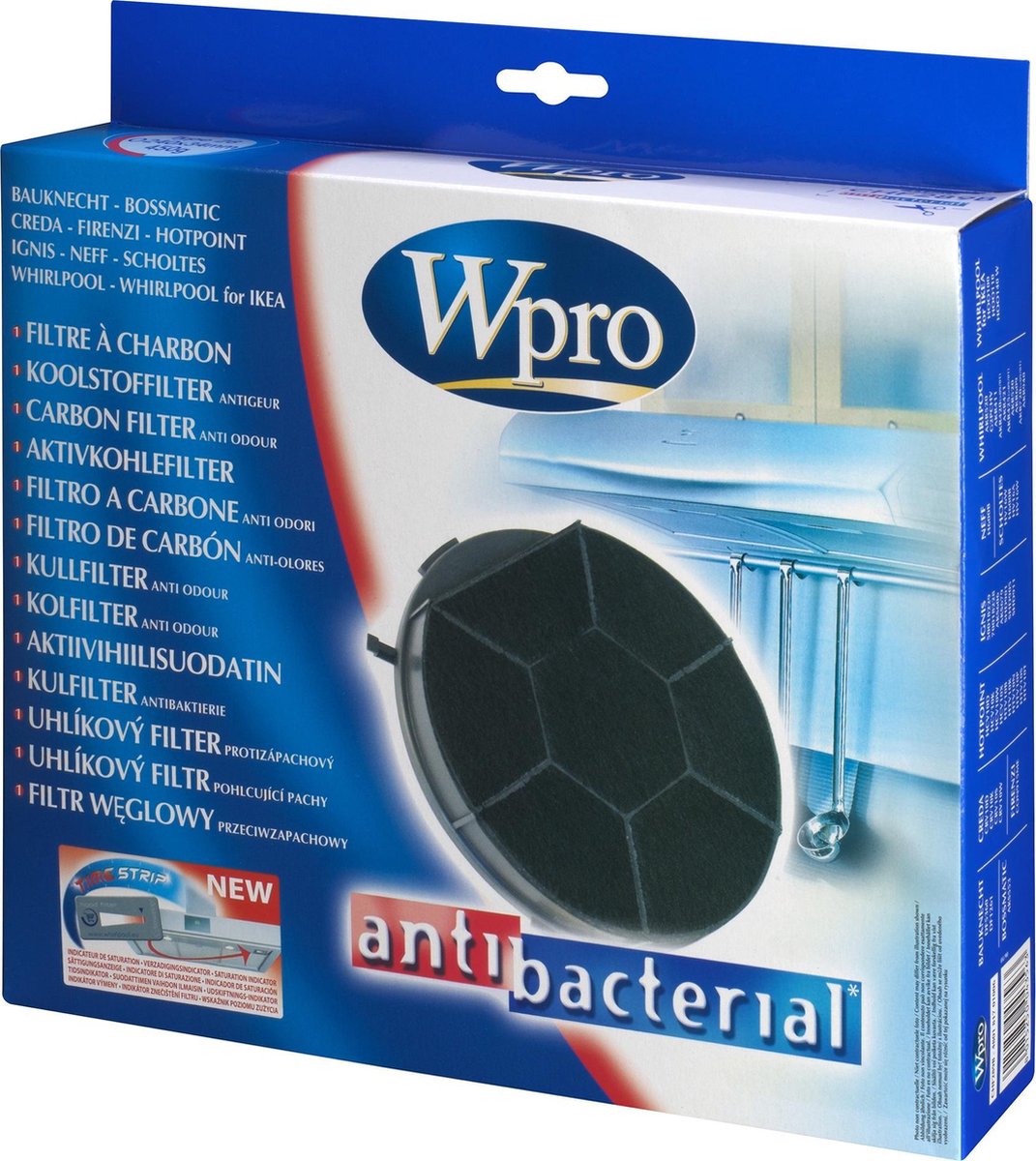 WPRO Filter Koolstof type 28 240mm -500gr.- AKR411, AKR420 484000008576*A
