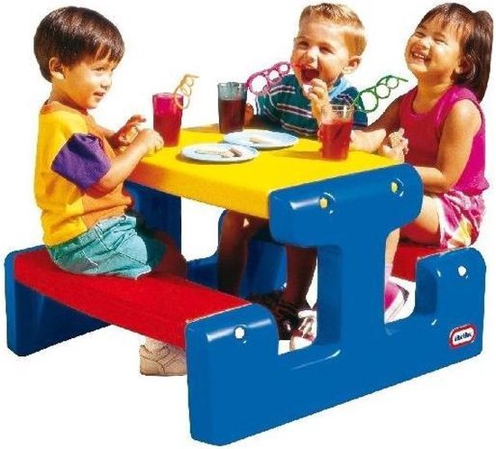 Little Tikes Picknicktafel Primary - kinder picknick tafel - kinder  speeltoestel -... | bol.com
