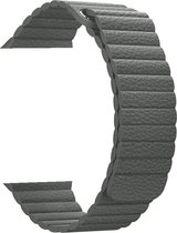 KELERINO. Kunstleren bandje - bandje geschikt voor Apple Watch Series 1/2/3/4 (38&40mm) - Grijs